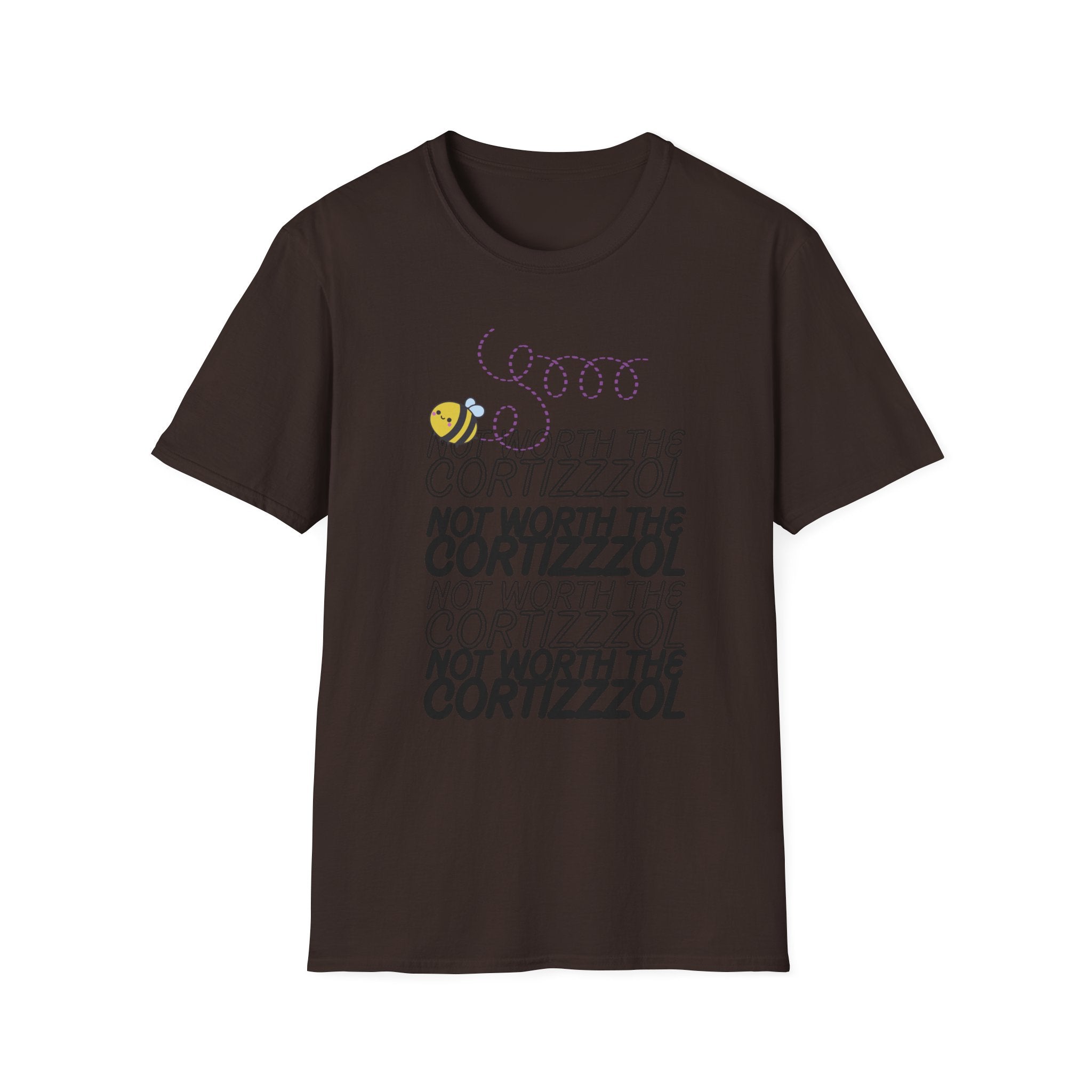 Not Worth the Cortizzzol T-Shirt – Funny Bee Graphic Tee