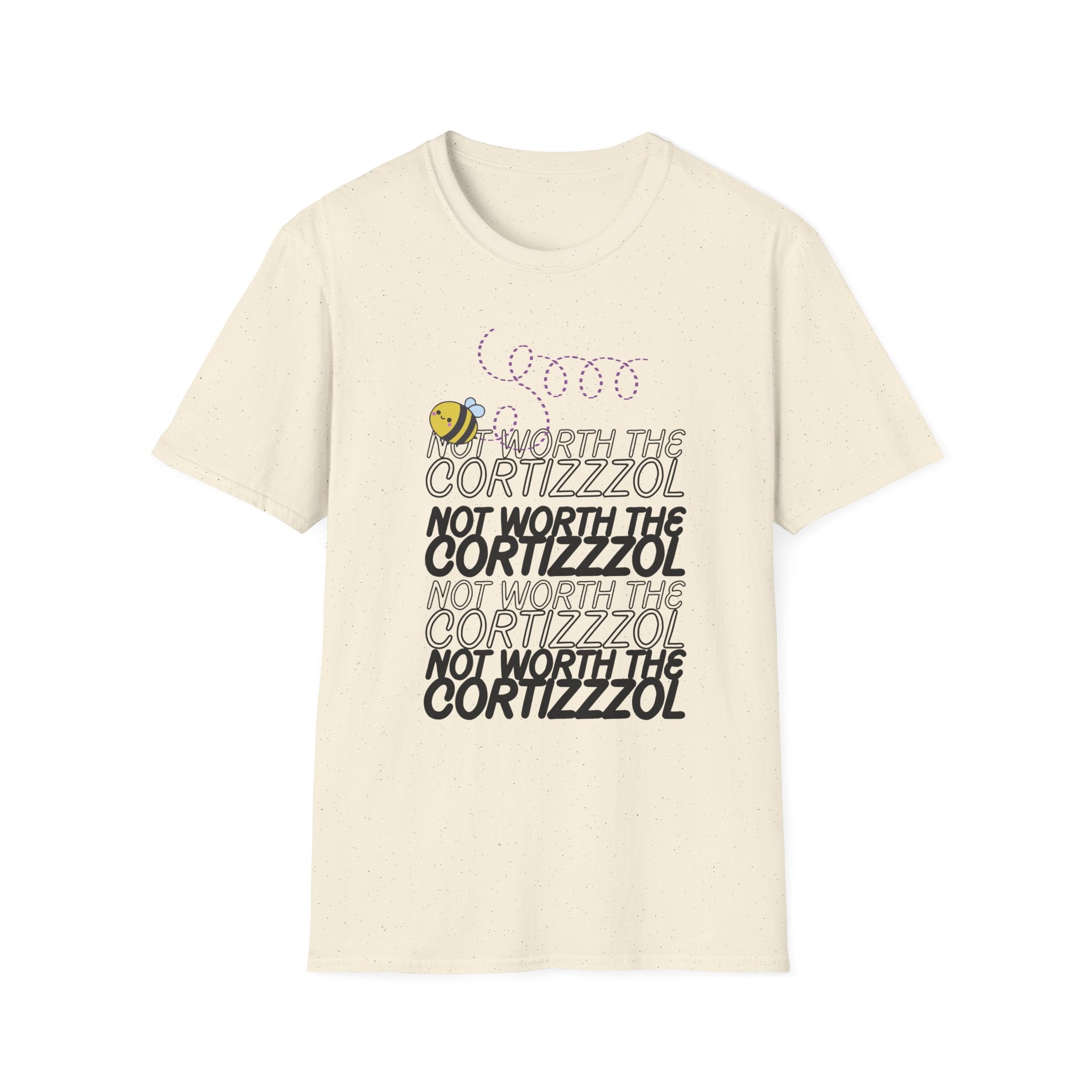 Not Worth the Cortizzzol T-Shirt – Funny Bee Graphic Tee