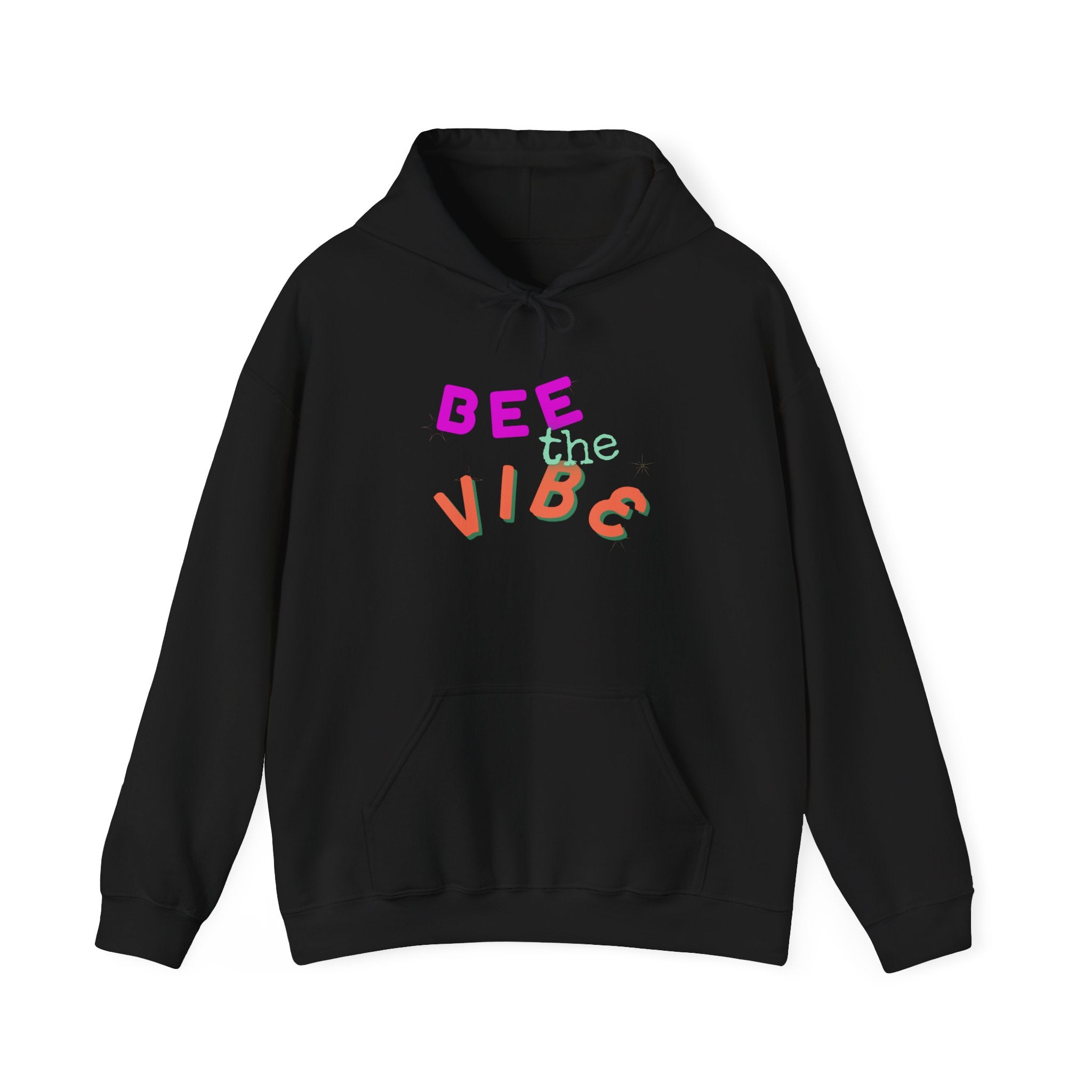 Hoodie — "Bee the Vibe" Colorful Playful Graphic Hoodie