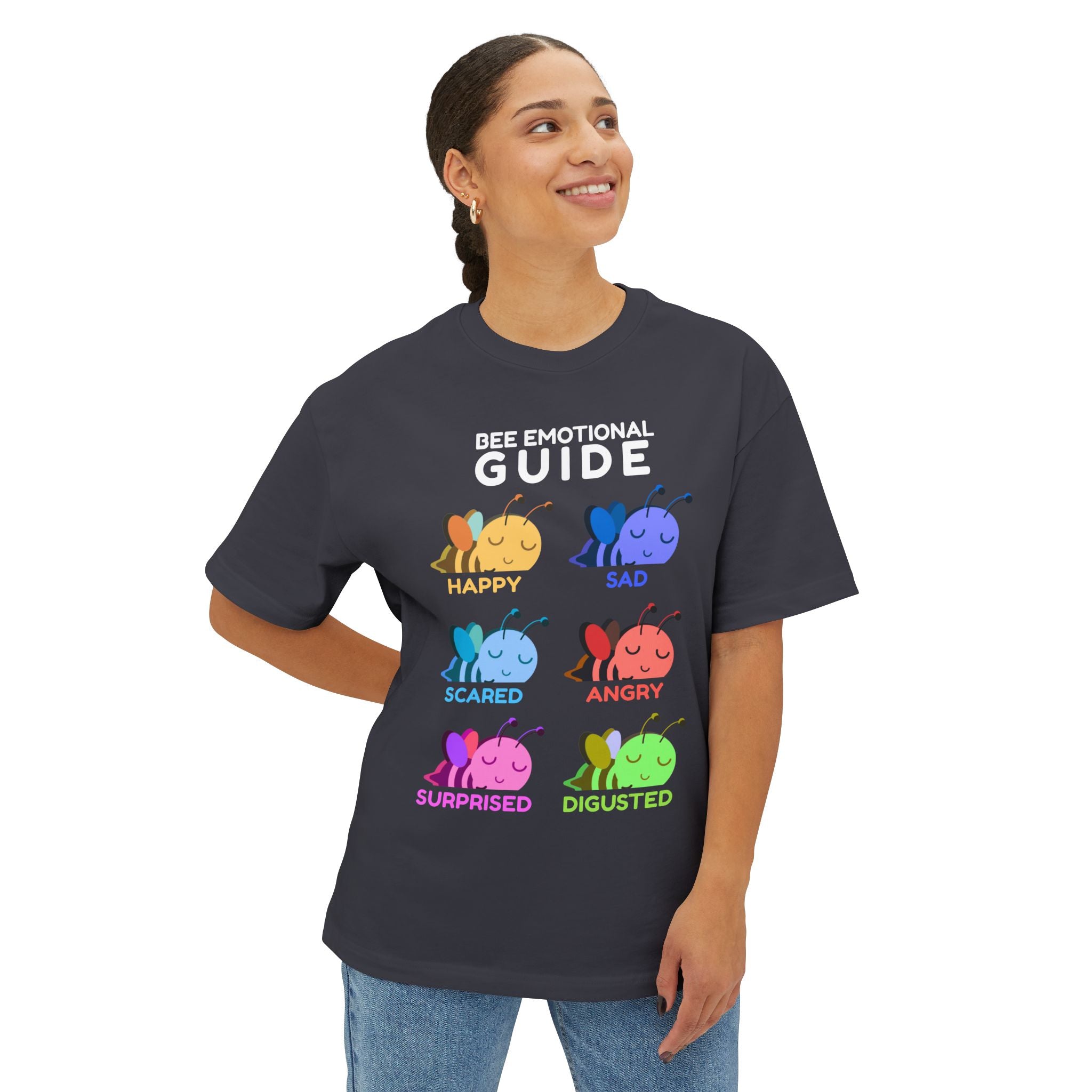 Bee Emotional Guide Tee — Six-Emotion Shirt