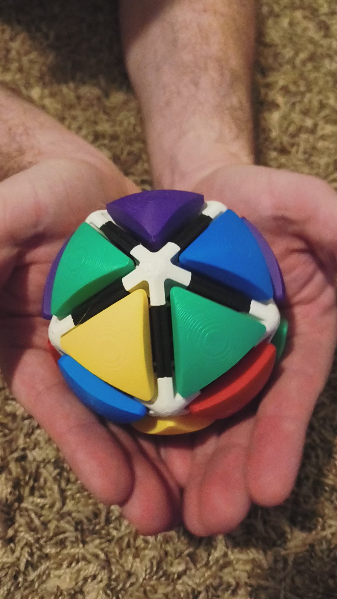 Large D20 Fidget - Colorful