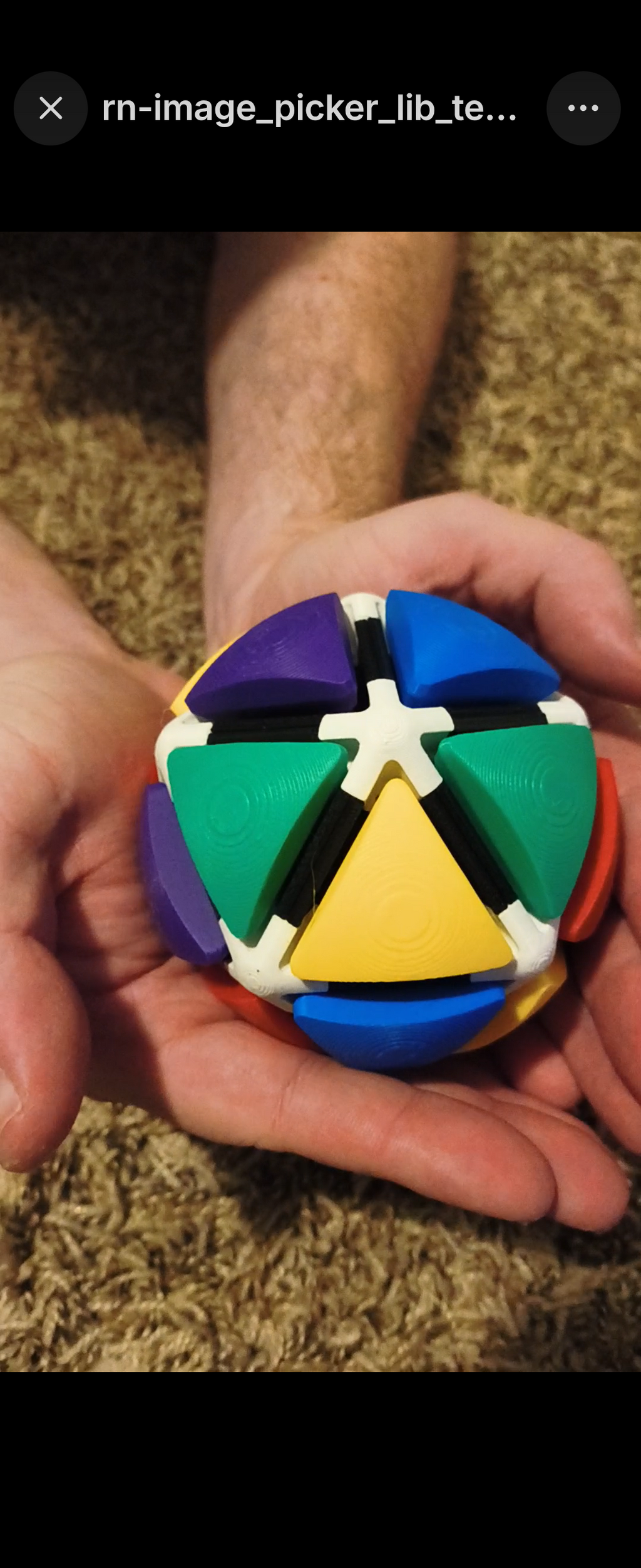 Large D20 Fidget - Colorful