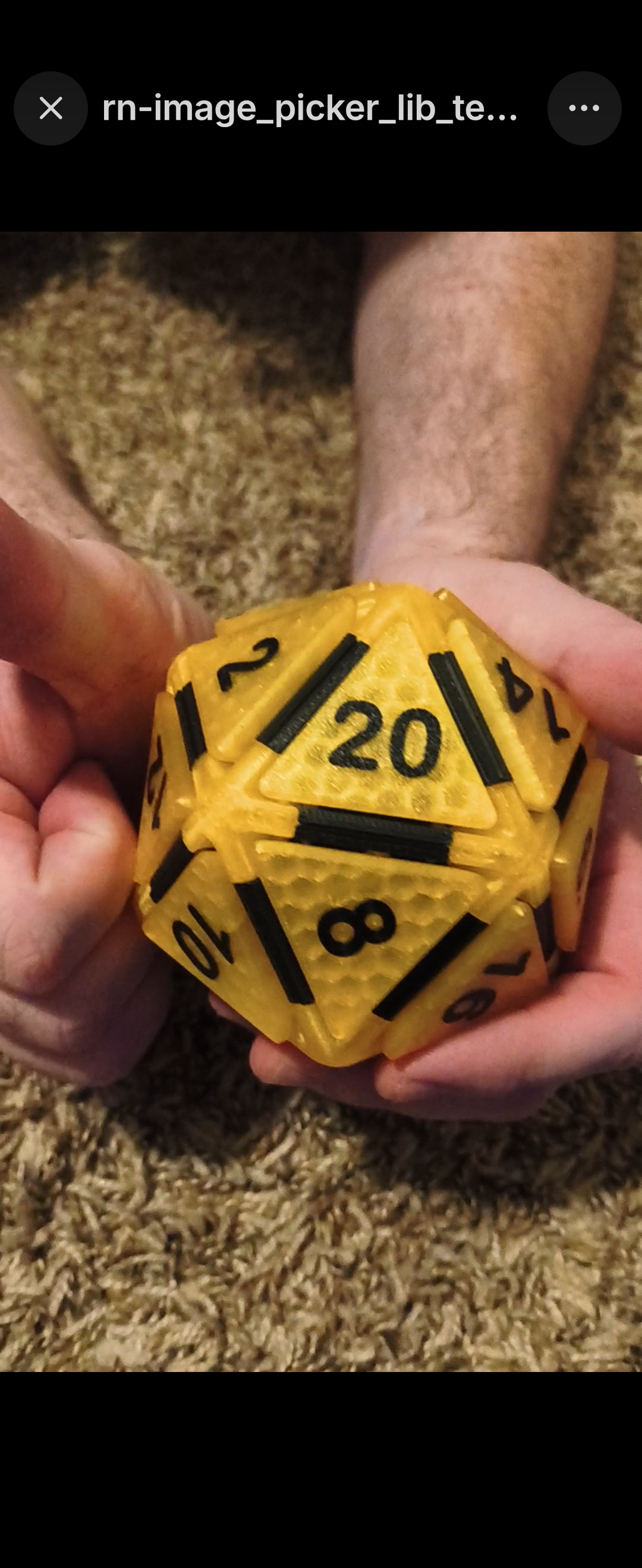 Large D20 Fidget - Honeycomb